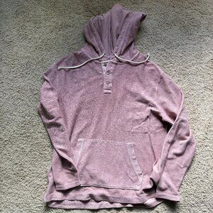 American Eagle Pink Textured Hoodie – Size L